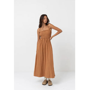 Rhythm Classic Shirred Midi Women's Dress