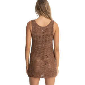 Rhythm Maddie Scoop Neck Women's Mini Dress - Chocolate