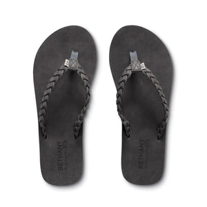 Cobian Bethany Braided Pacifica Women's Sandals - Charcoal