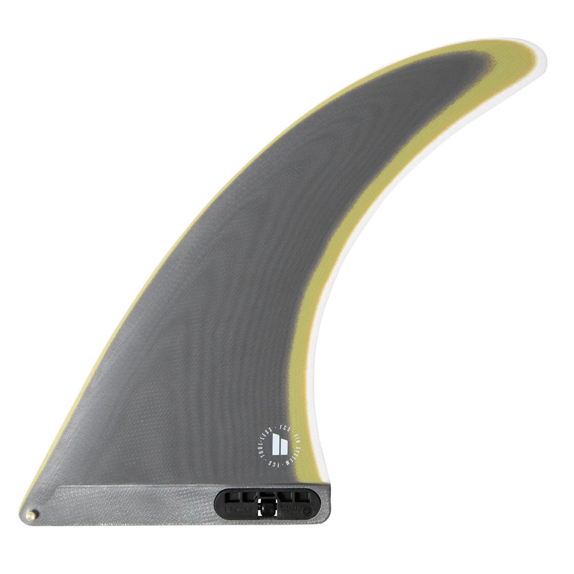 FCS II Clique Performance Glass Longboard Fin - 9"/Charcoal