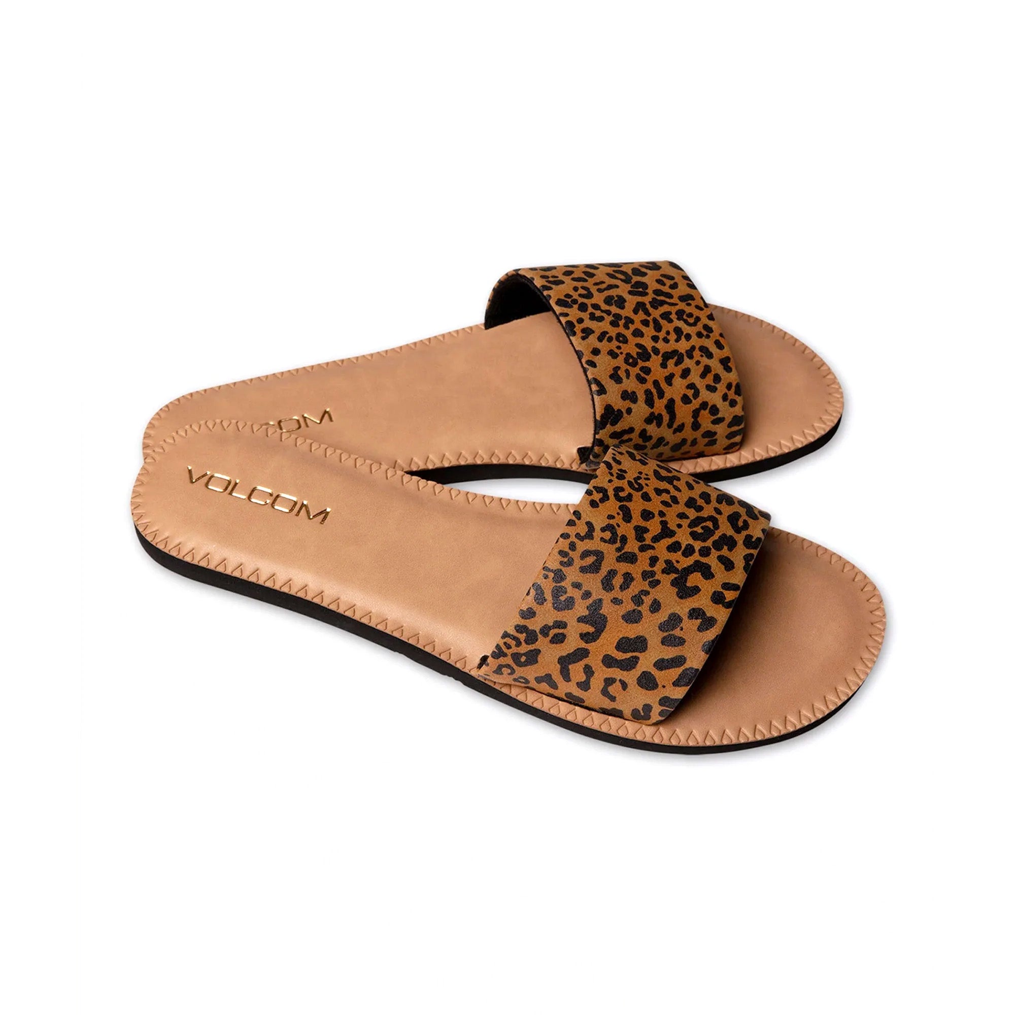 Volcom Simple Slide Women's Sandals - Cheetah