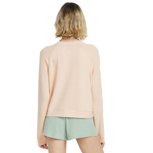 Volcom Lil Frenchie Raglan Women's L/S Sweater - Champagne Gold