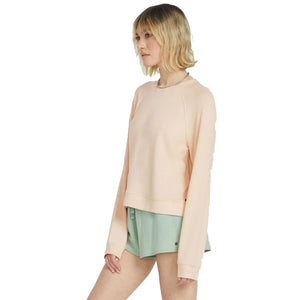 Volcom Lil Frenchie Raglan Women's L/S Sweater - Champagne Gold