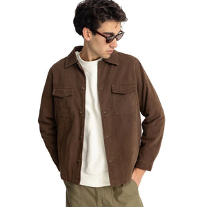 Rhythm Insulated Overshirt Men's L/S Dress Shirt - Brown