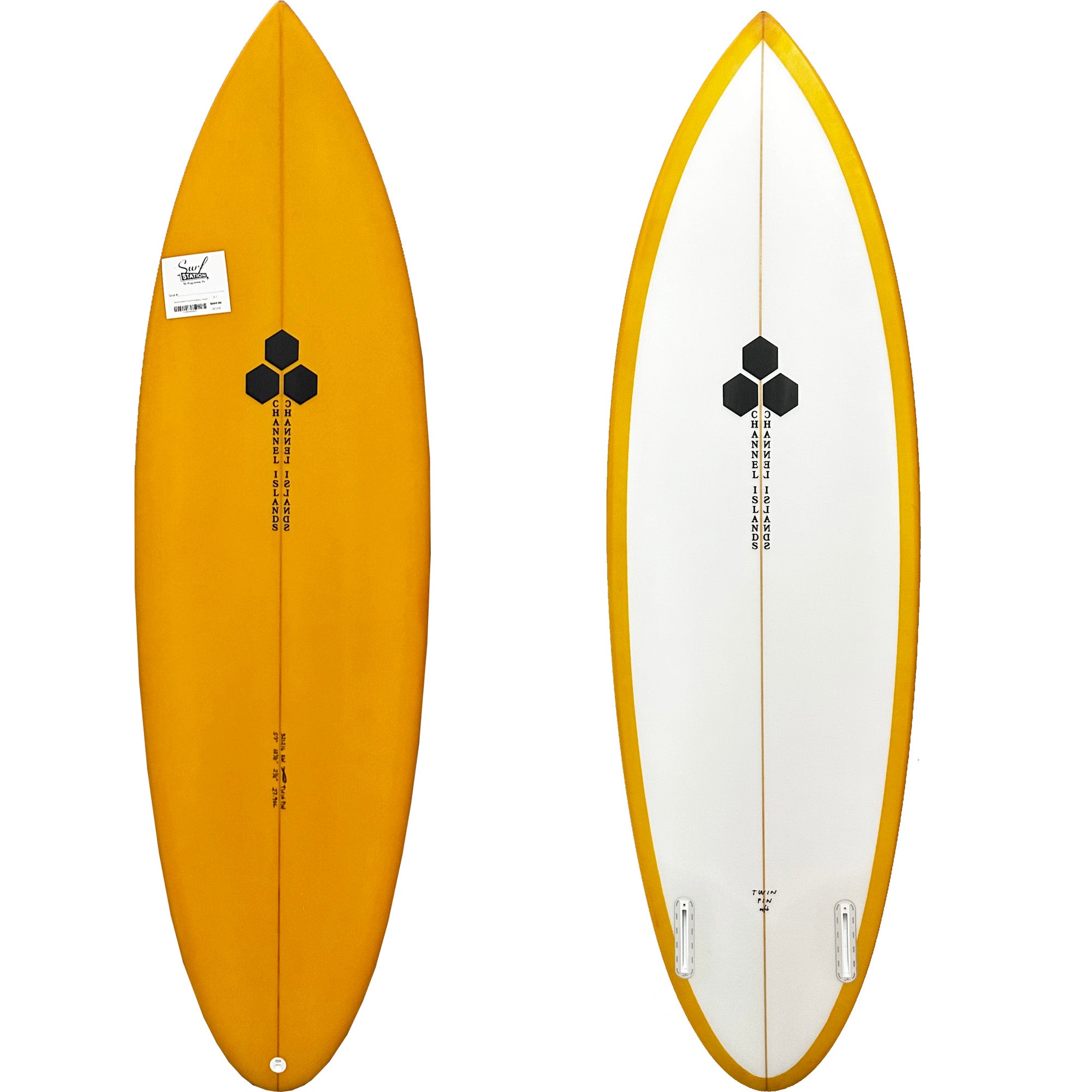 Channel Islands CI Twin Pin Surfboard - Futures