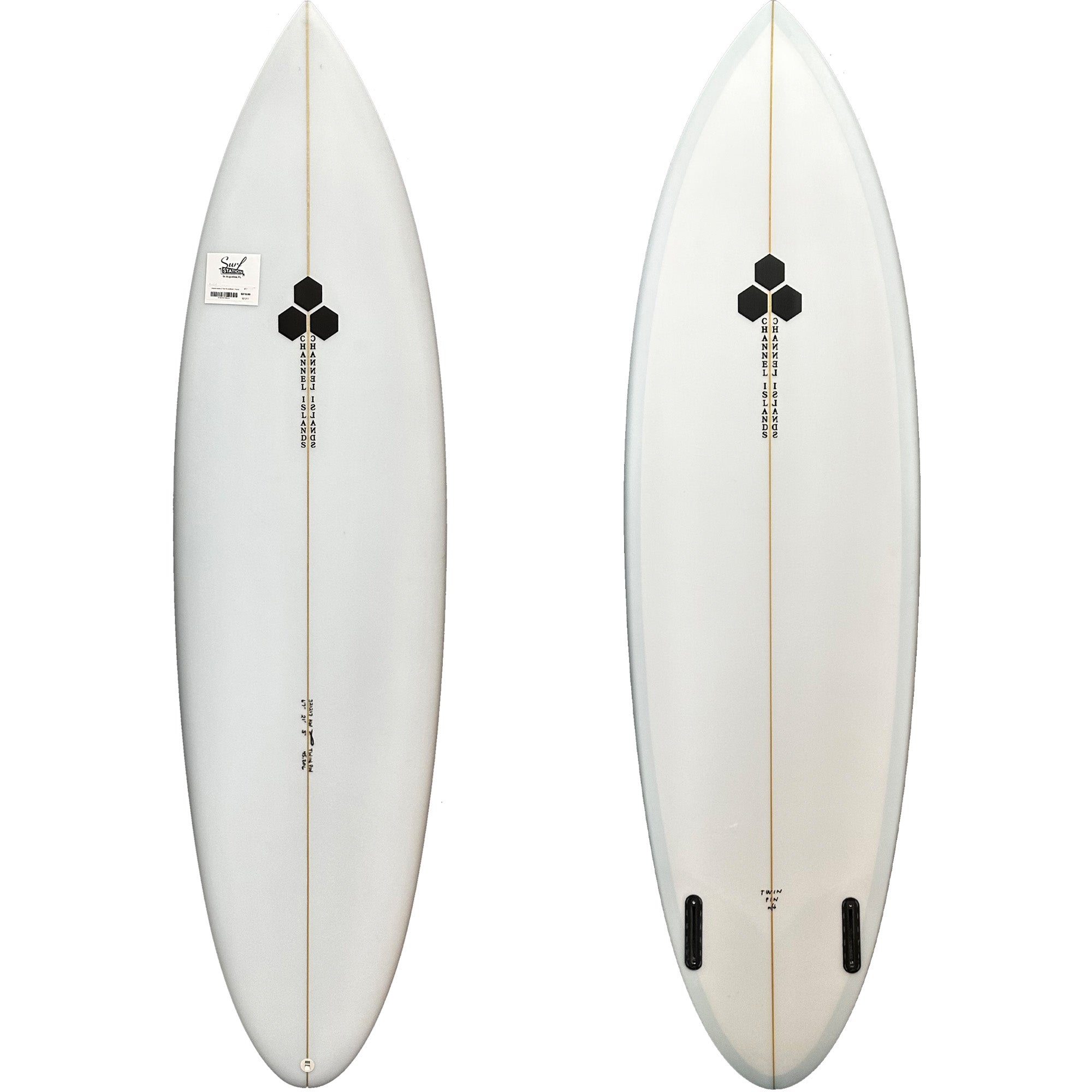 Channel Islands CI Twin Pin Surfboard - Futures