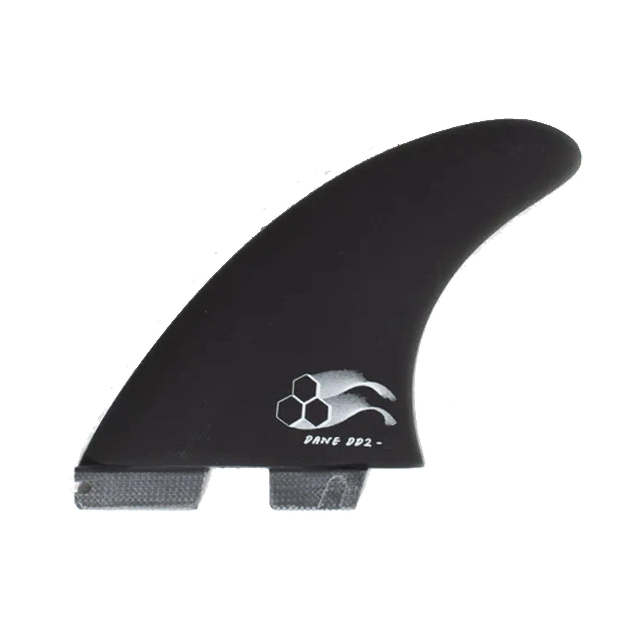 FCS II Dane Reynolds DD2 Performance Glass Thruster Surfboard Fins - Large/Black