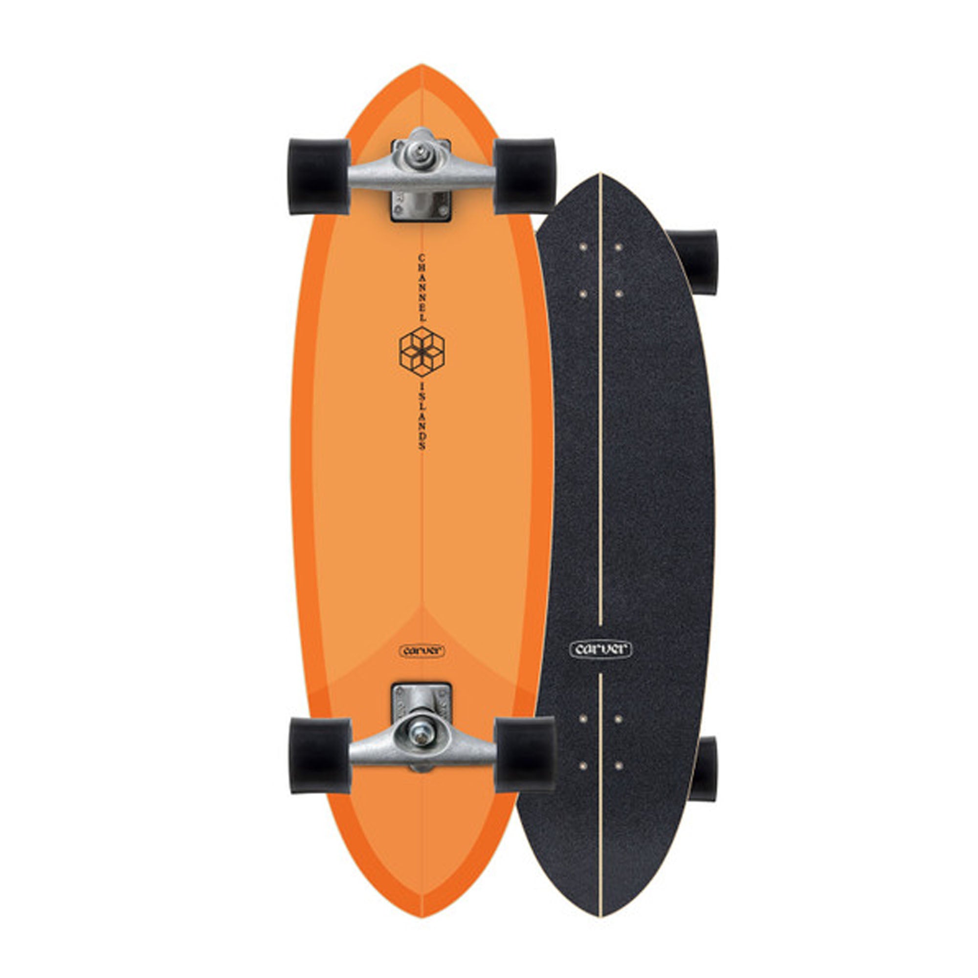 Carver X Channel Islands CX Mid Orange 31.75" Surfskate Skateboard