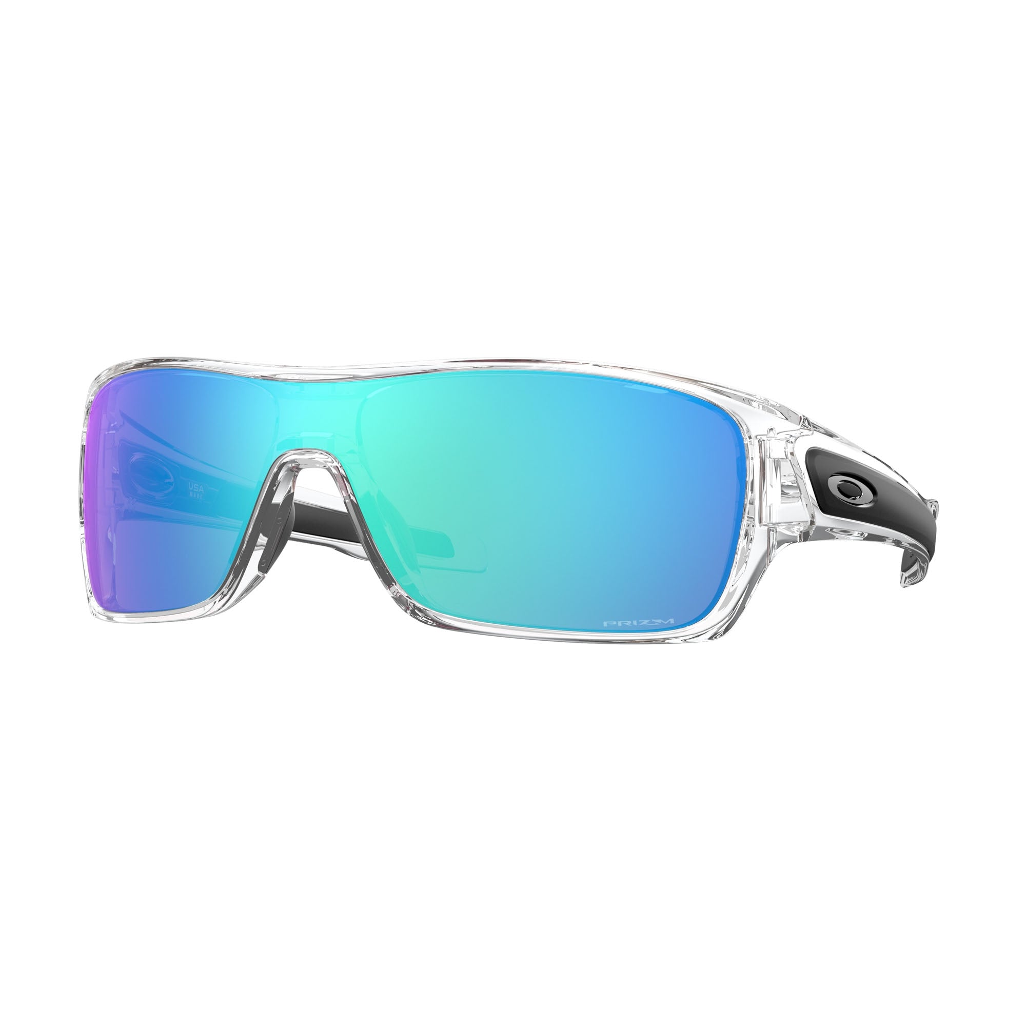 Oakley Turbine Rotor Men's Sunglasses - Polished Clear/Prizm Sapphire