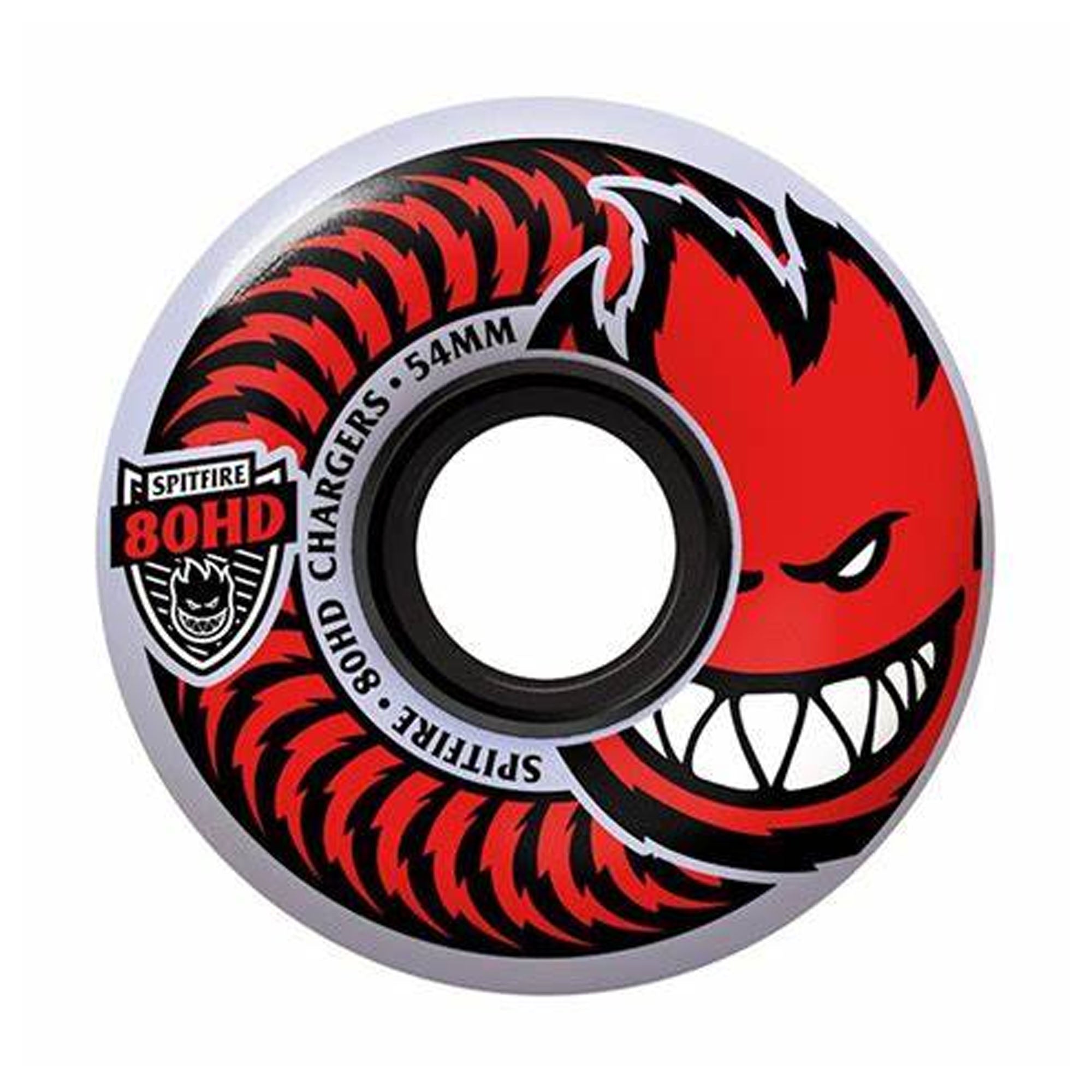 Spitfire Chargers Conical 58mm 80HD Skateboard Wheels - Red