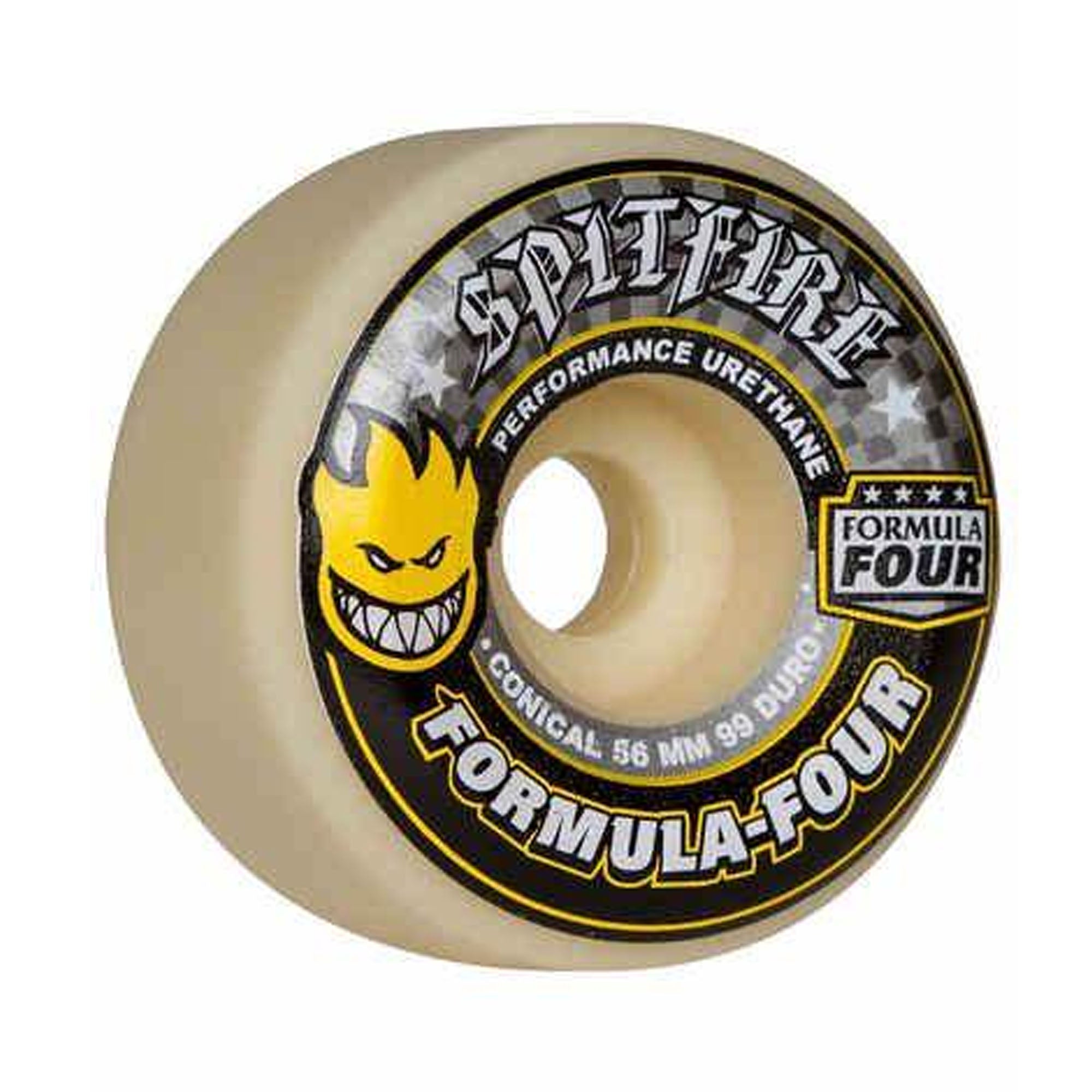 Spitfire F4 99a Conical 56mm Skateboard Wheels - Natural