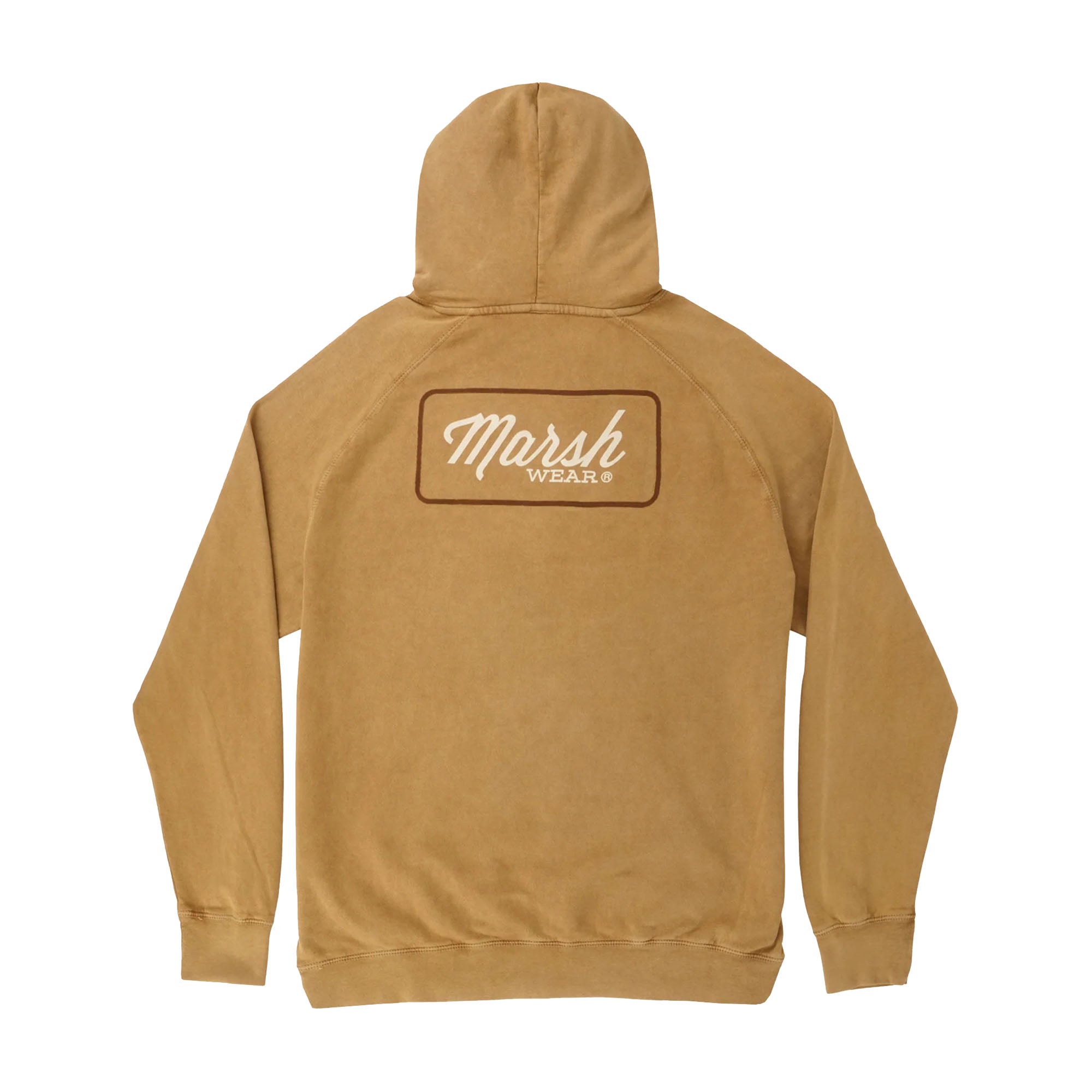 Marsh Wear Script Men's L/S Hoodie - Tan