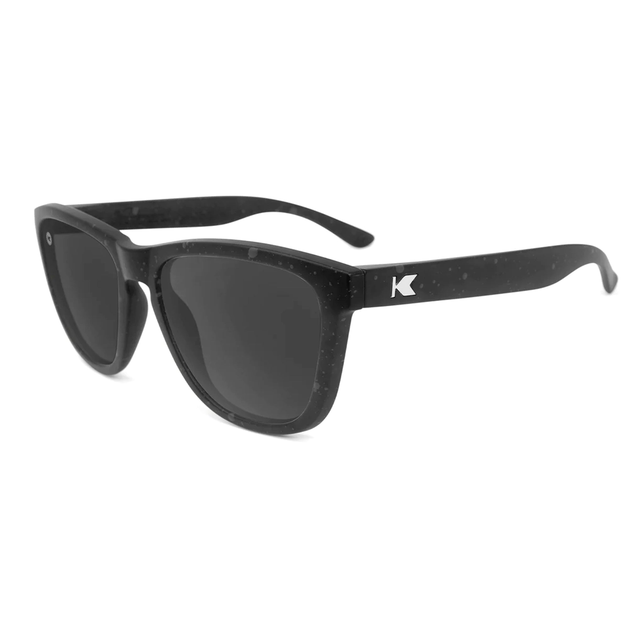 Knockaround Premiums Men's Sunglasses - Black/Smoke Polarized