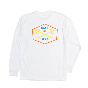 Dark Seas Progressive UV Men's L/S T-Shirt - White