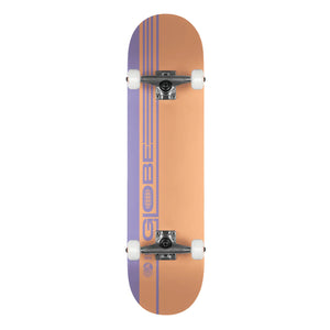 Globe G0 Strype Hard 7.75" Complete Skateboard - Dusty Orange/Lavender