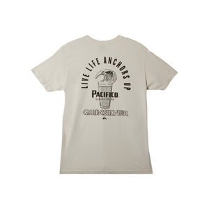 Quiksilver x Pacifico Don't Fight The Foam Men's S/S T-Shirt - Stone