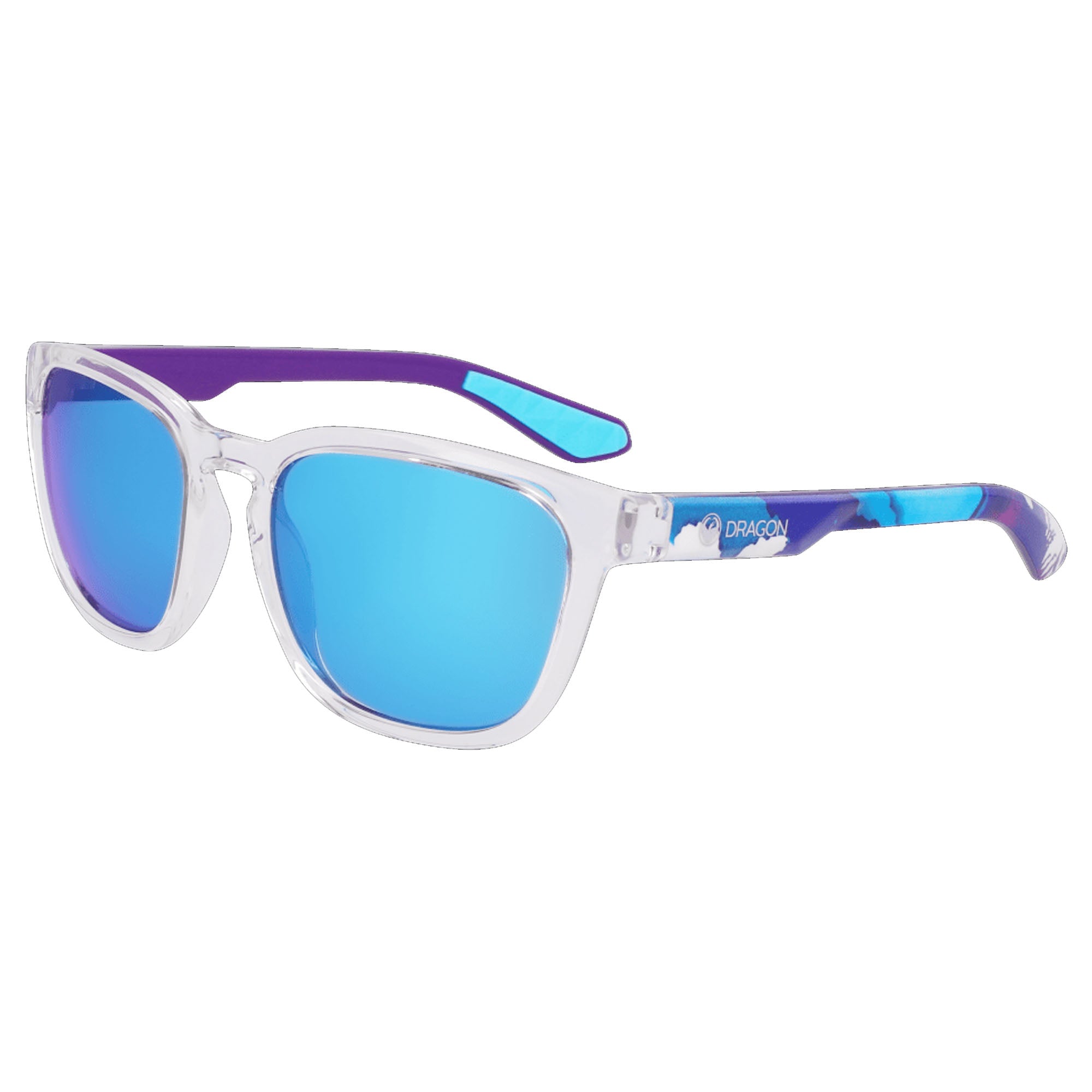 Dragon Dune Chris Benchetler Men's Sunglasses - Crystal Benchetler/Blue Ion Polarized