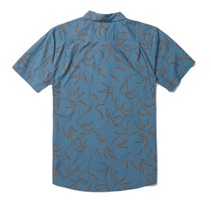 Volcom Stone Mash Men's S/S Dress Shirt - Blue