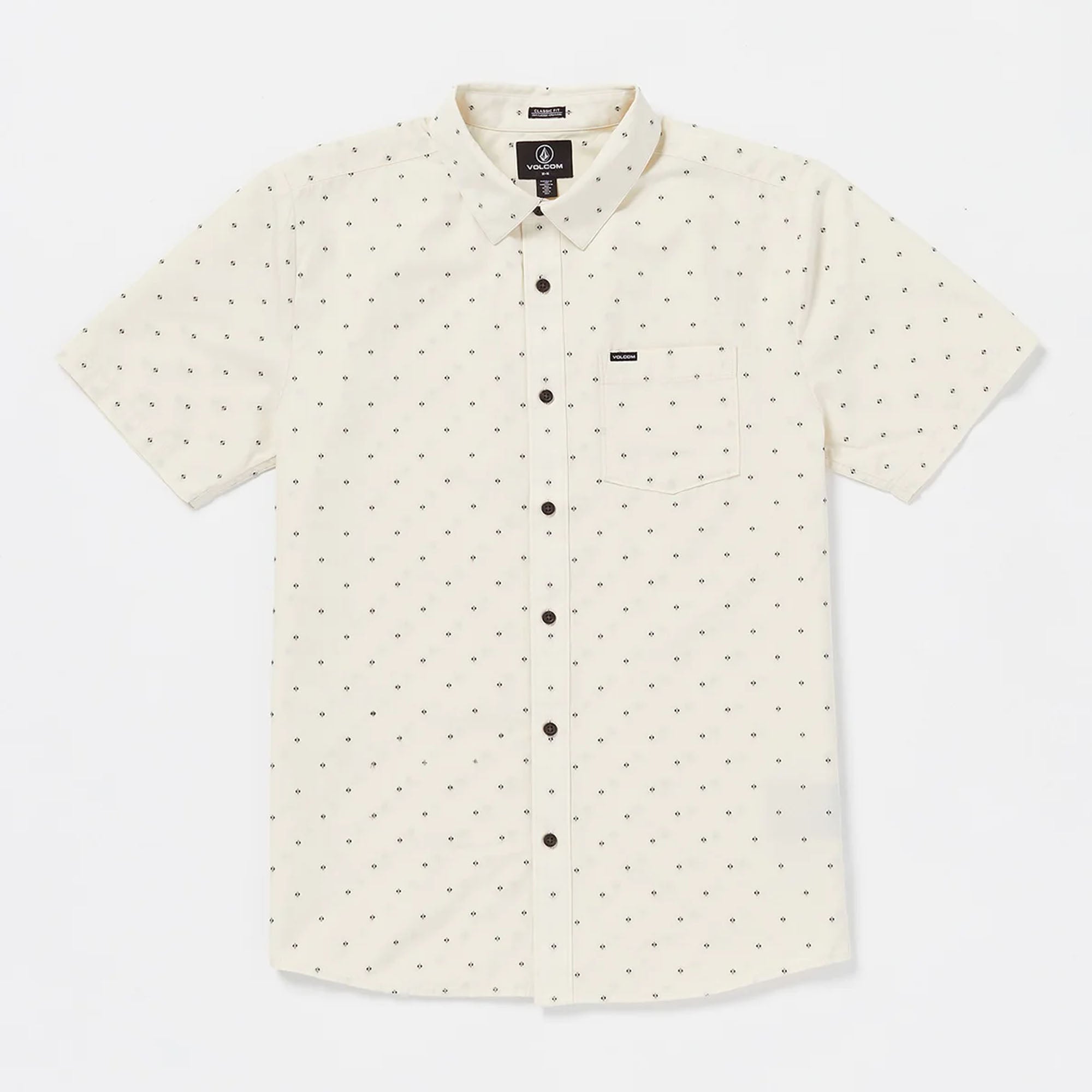 Volcom Stonemarcos Men's S/S Dress Shirt - Off White