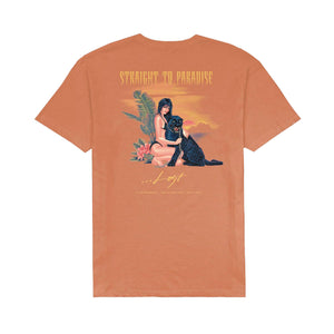 Lost Feral Vintage Dye Men's S/S T-Shirt - Orange