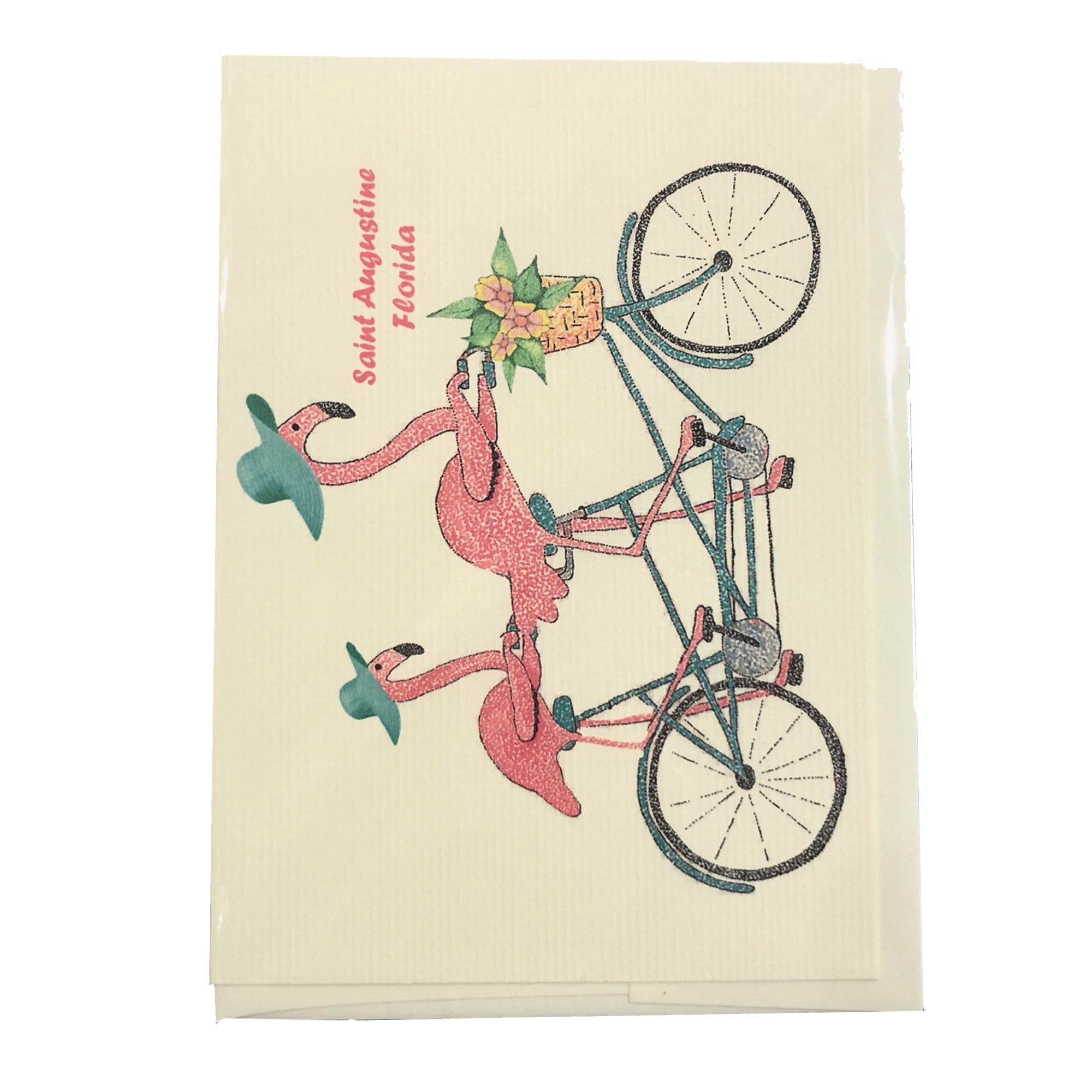 Lottie Dottie Art Flamingo Fun Greeting Card