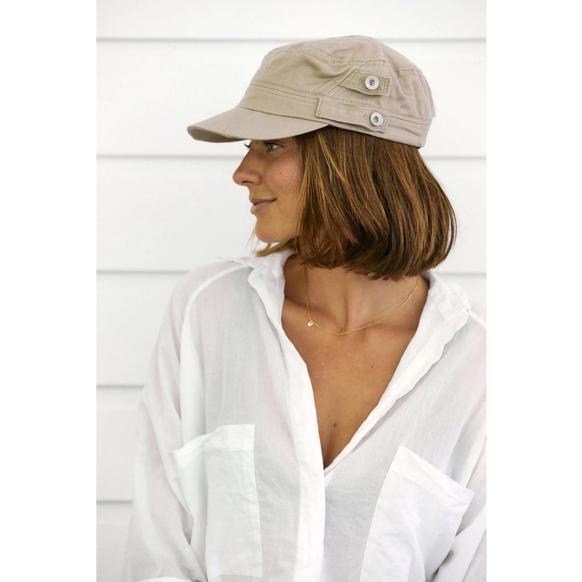 Conner Handmade Hats Reduce Organic Cotton Army Fatigue Men's Hat - Khaki