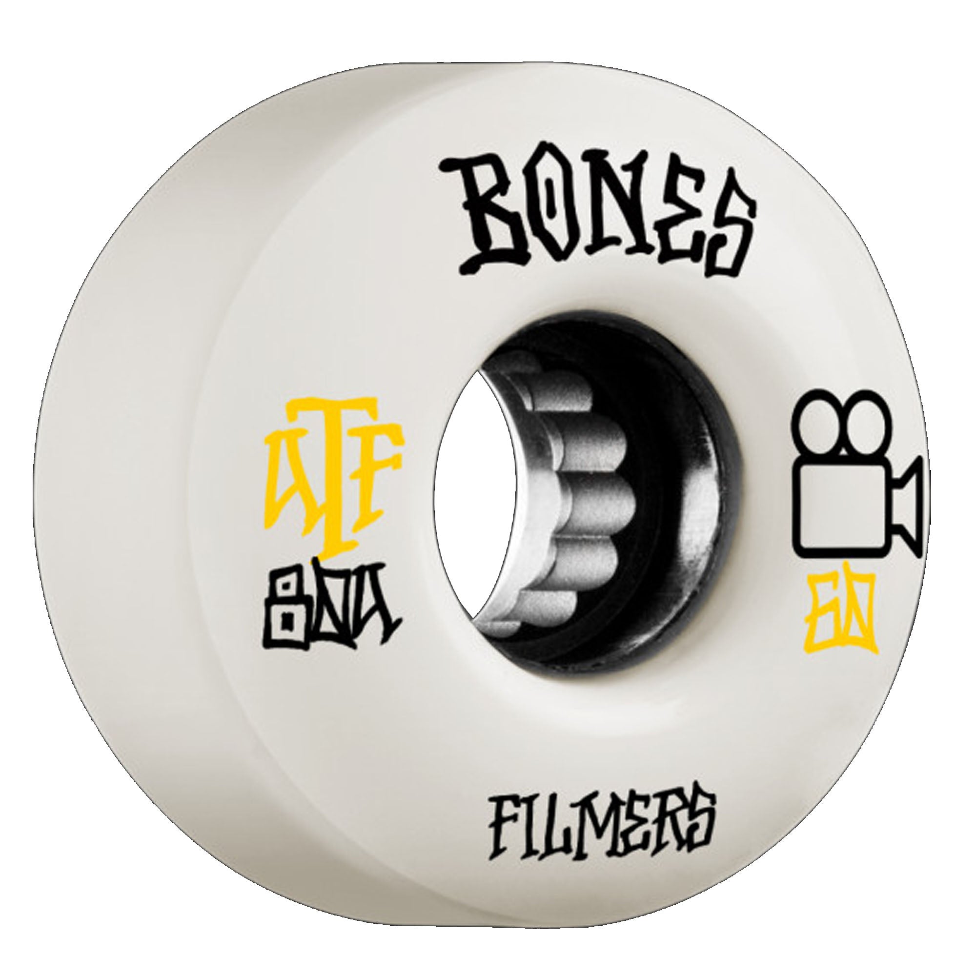 Bones ATF Filmers 60mm 80a Skateboard Wheels - White