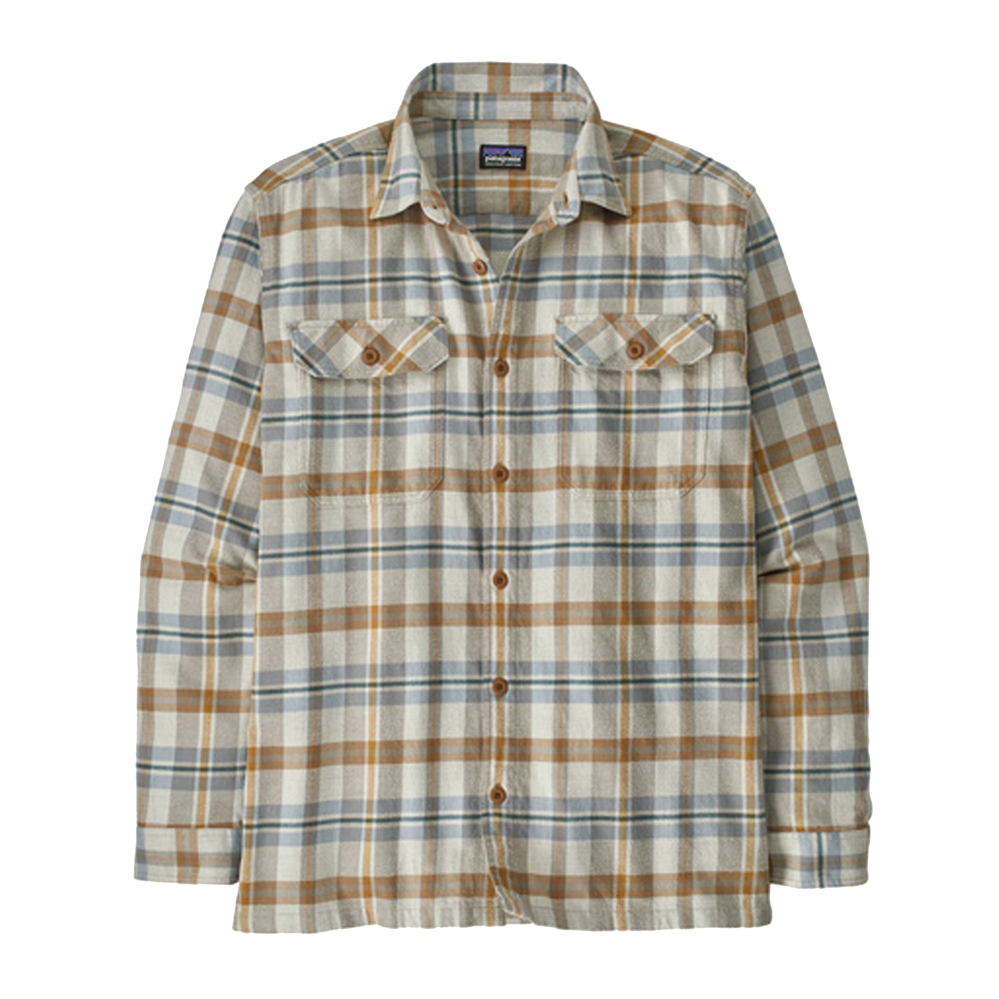 Patagonia Midweight Fjord Men's L/S Flannel Shirt - Natural