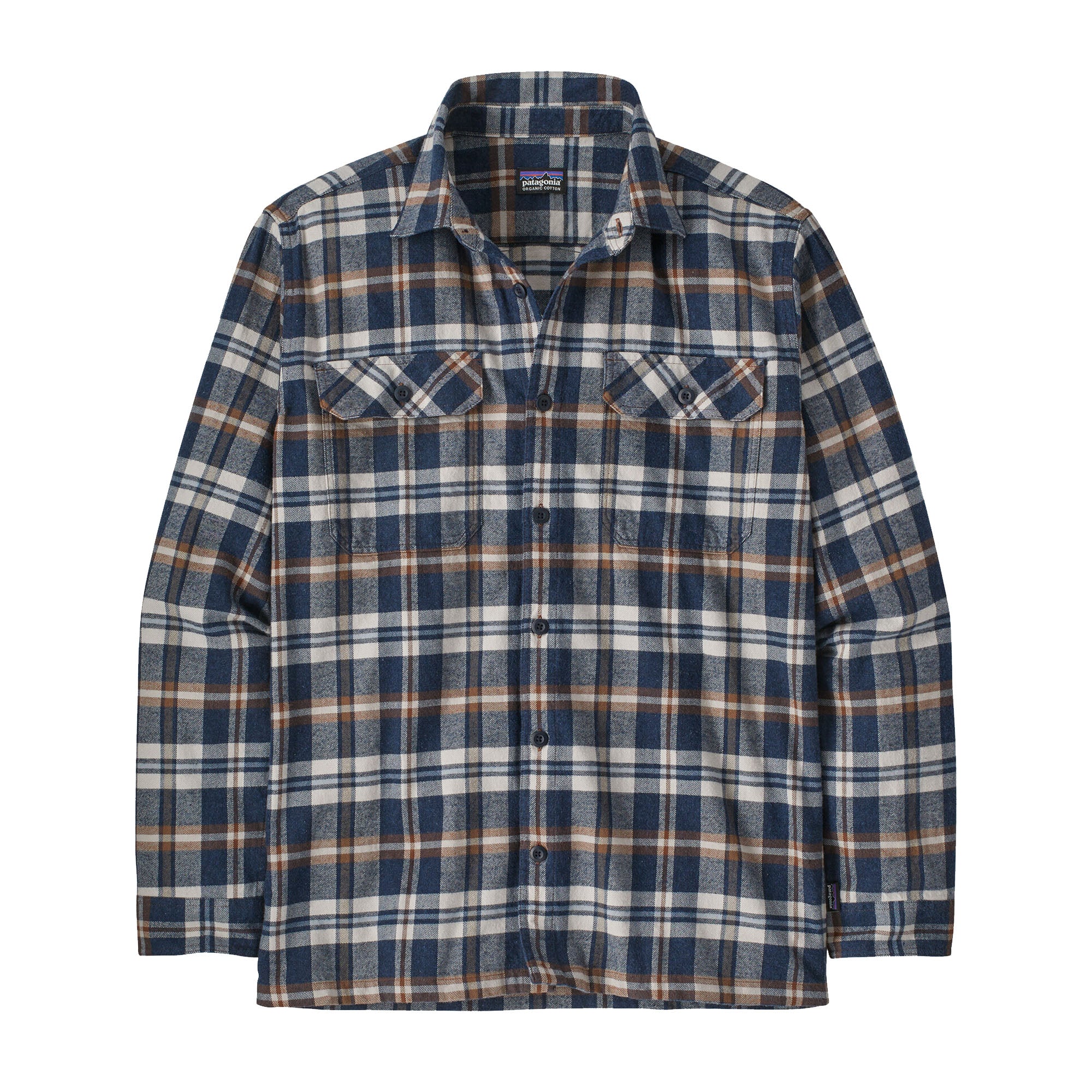 Patagonia Midweight Fjord Men's L/S Flannel Shirt - Navy