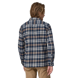 Patagonia Midweight Fjord Men's L/S Flannel Shirt - Navy