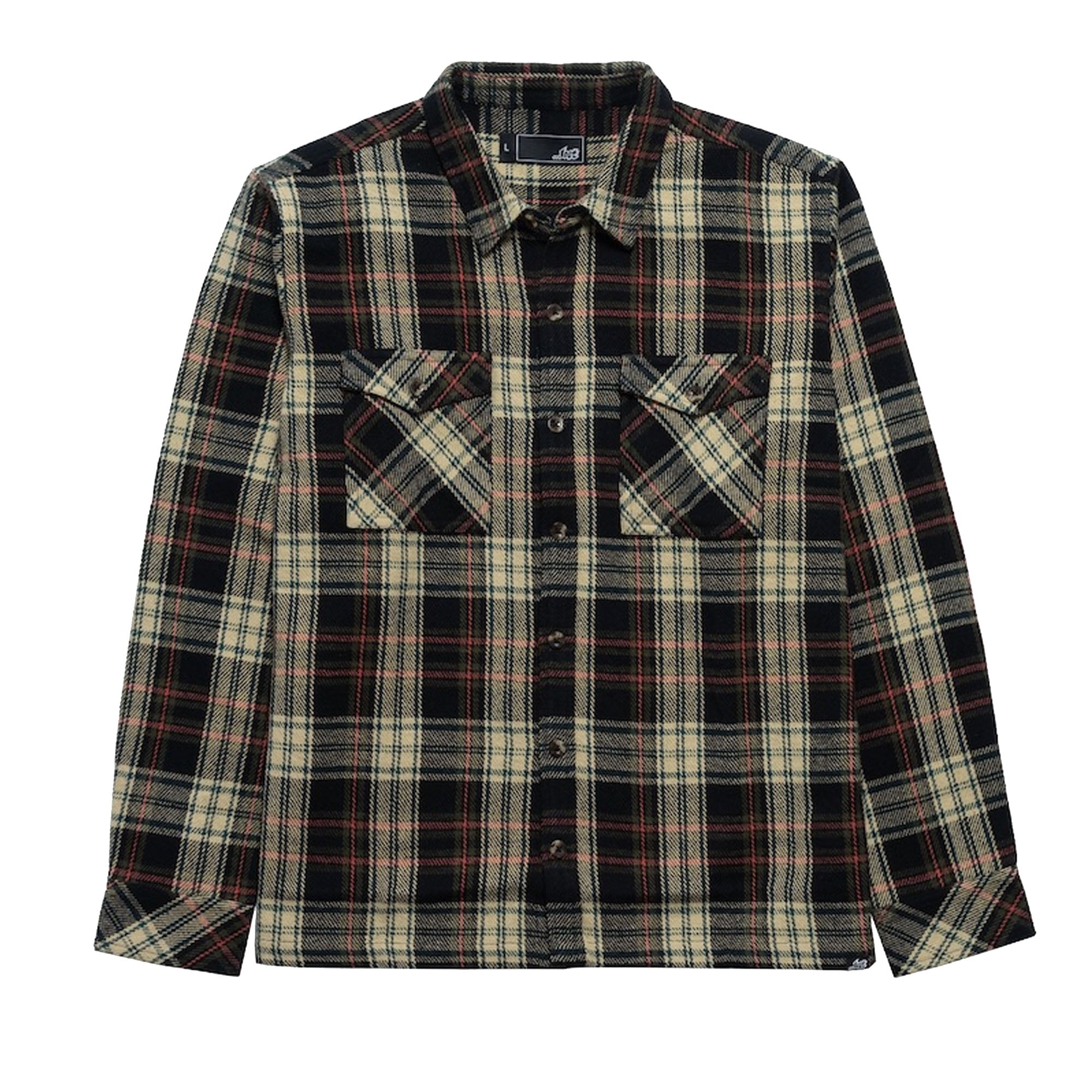 Lost Evasive L/S Men's Flannel - Black