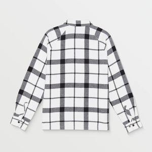 Volcom Bartostone Men's L/S Flannel - White