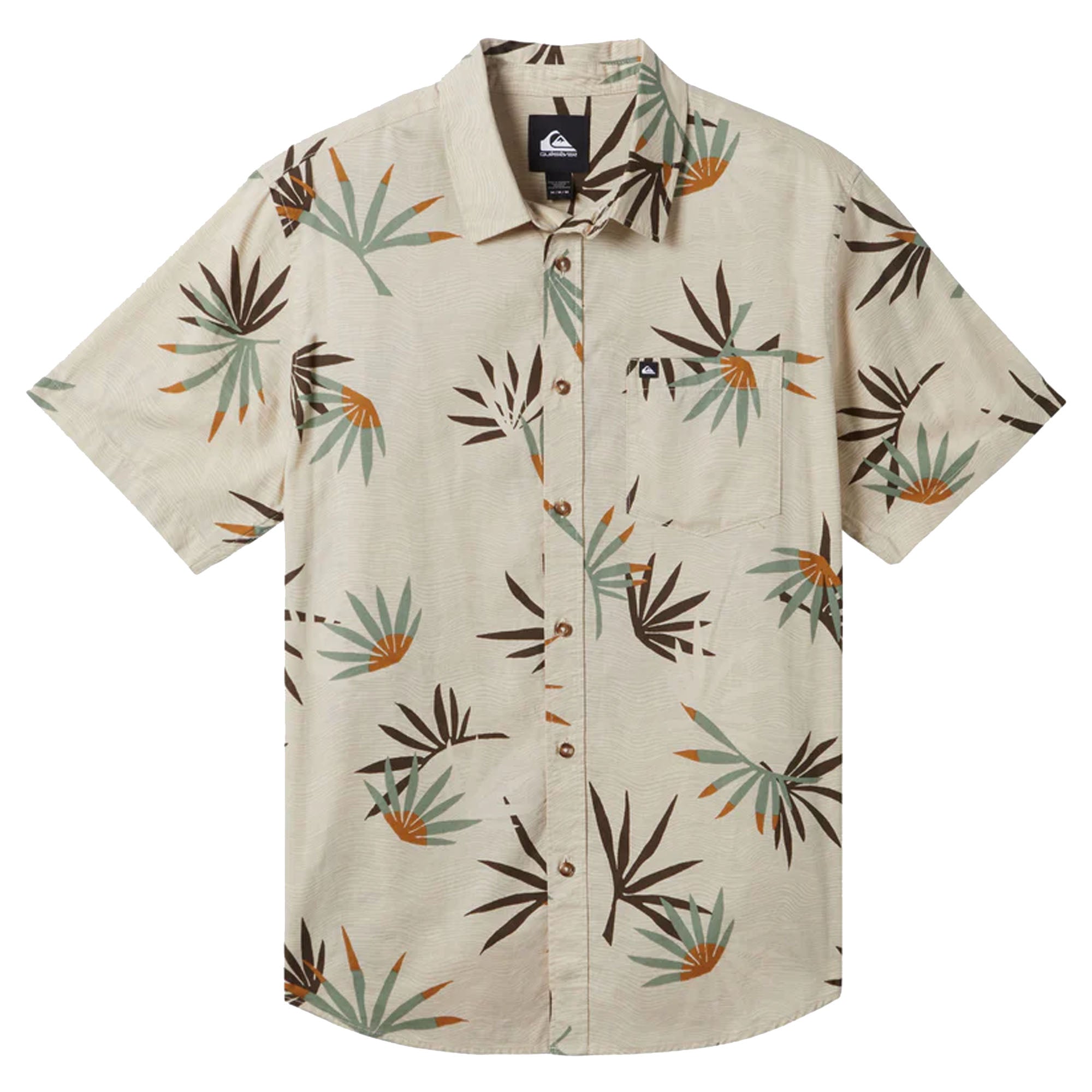 Quiksilver Apero Classic Men's S/S Dress Shirt - Fog