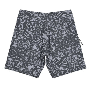 Drifter Surf Ando Fractals Men's Boardshorts - Black Grey