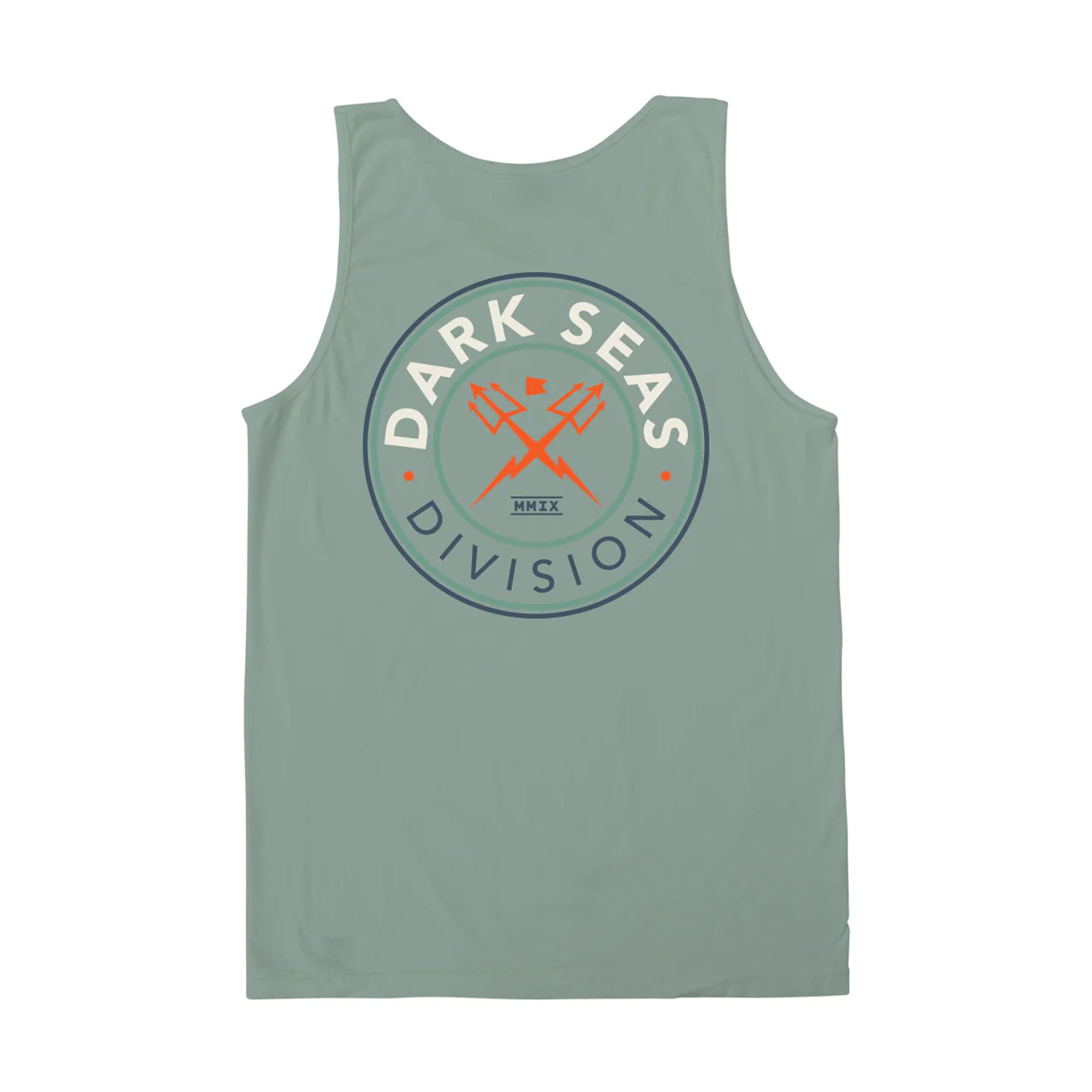 Dark Seas Navigator Pigment Men's Tank Top - Green