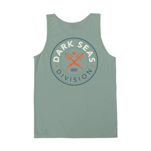 Dark Seas Navigator Pigment Men's Tank Top - Green