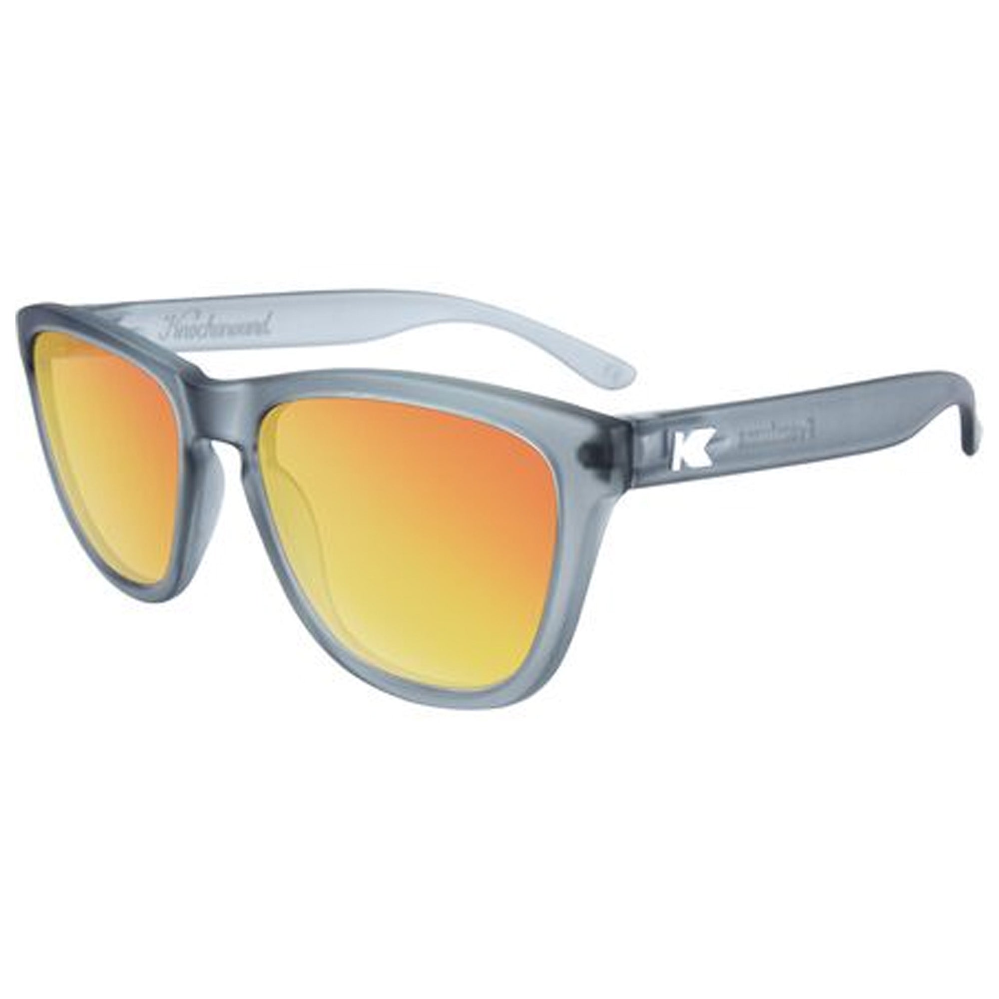 Knockaround Premiums Men's Sunglasses - Frosted Grey/Red Sunset