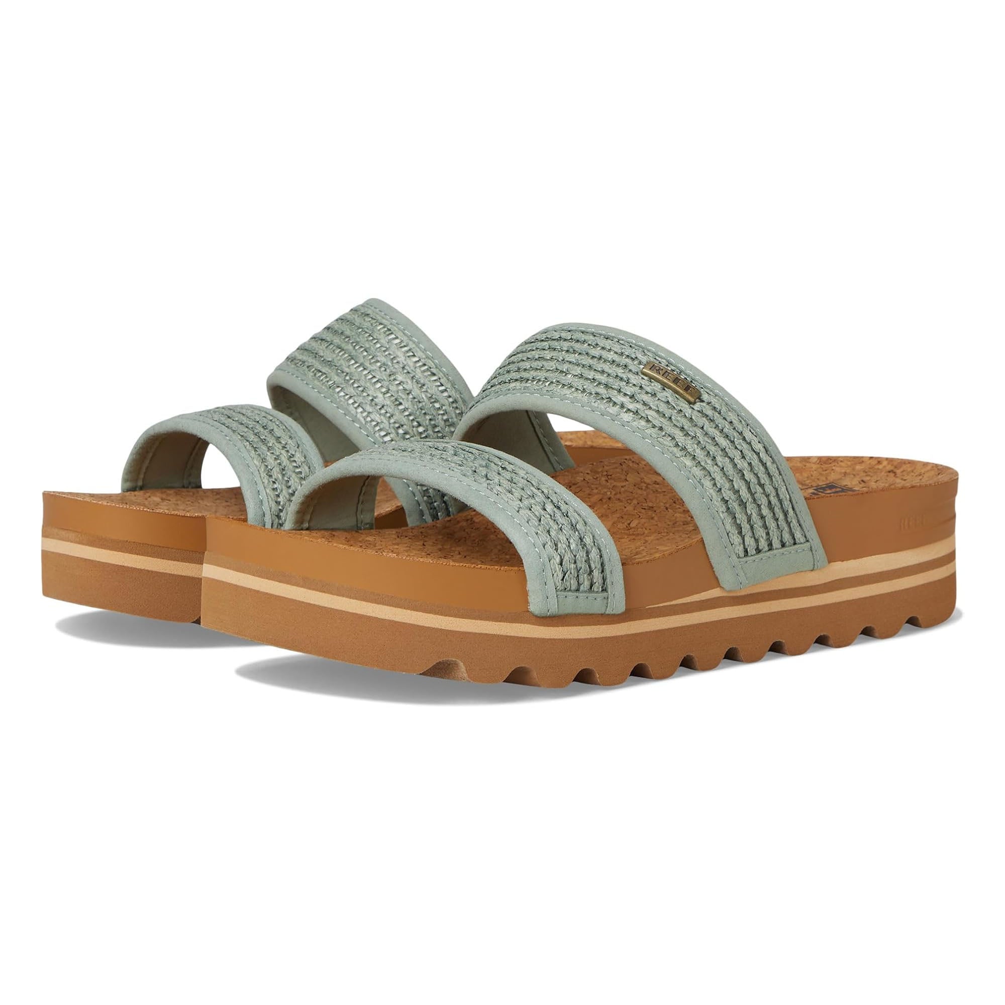 Reef Cushion Vista Hi Women's Sandals - Frosty Raffia