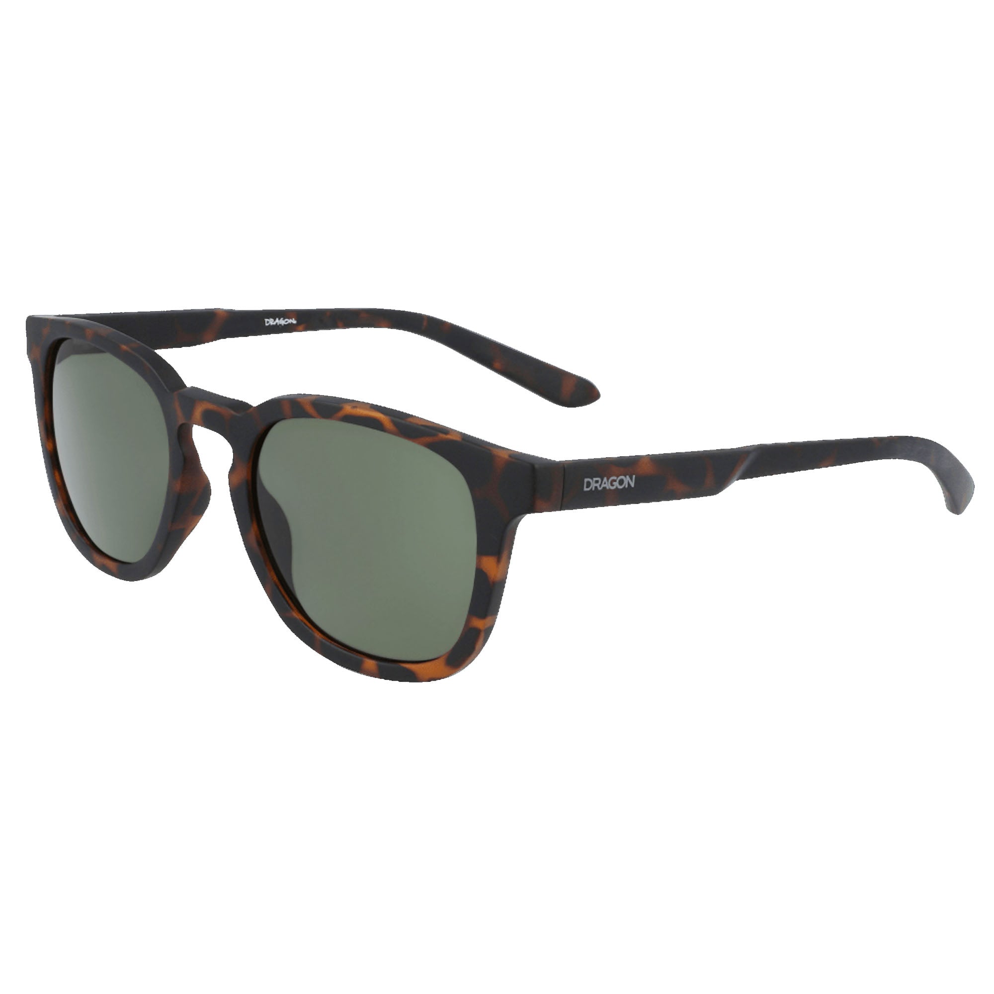 Dragon Finch Men's Sunglasses - Matte Tortoise/G15 Green