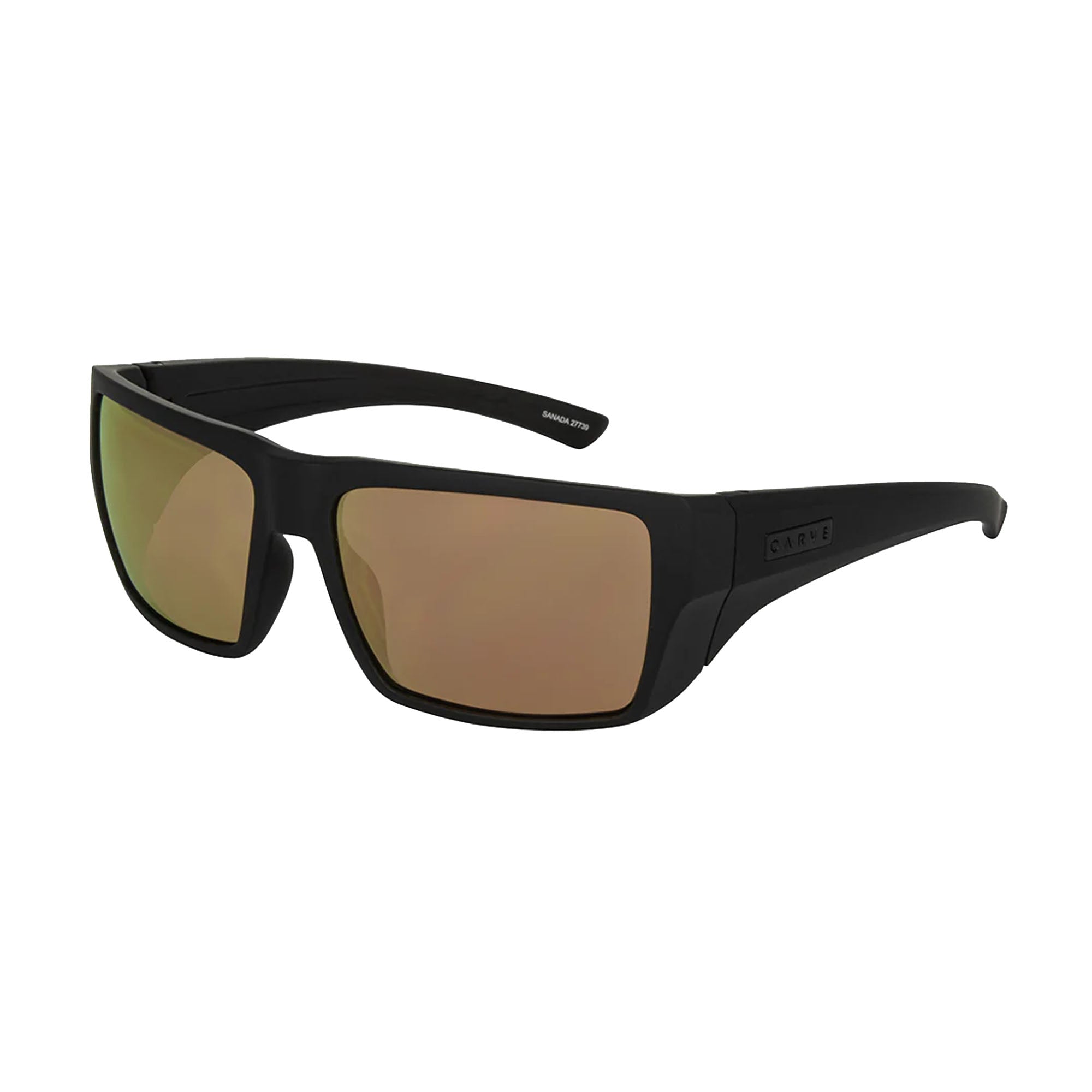 Carve Sanada Men's Sunglasses - Matte Black/Grey Copper Iridium