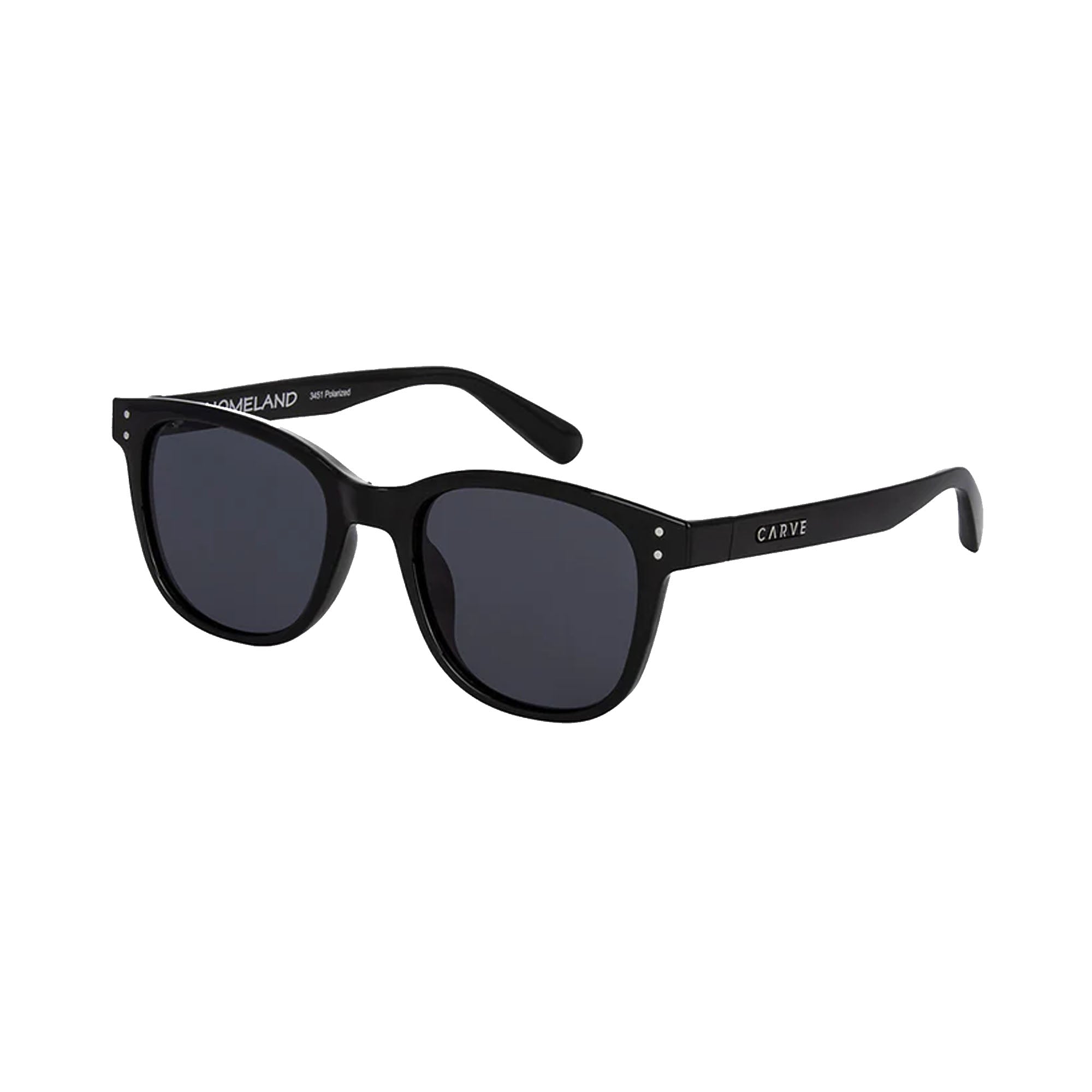 Carve Homeland Men's Sunglasses - Gloss Black/Grey Injected Polarized