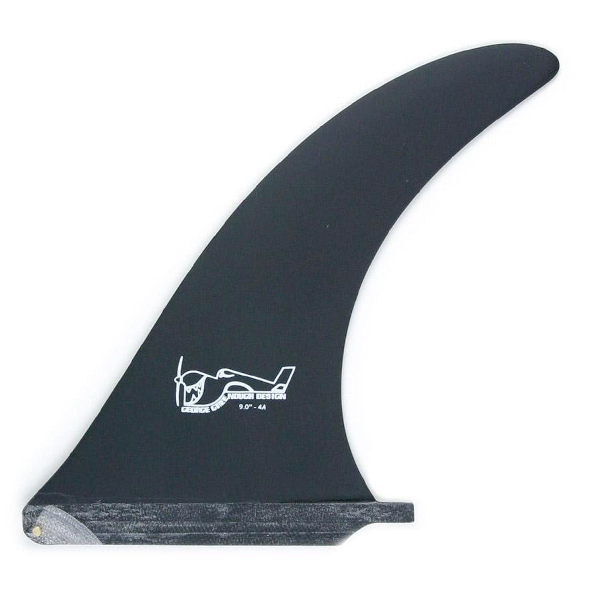 True Ames Greenough 4-A 8.0" Longboard Fin - Black