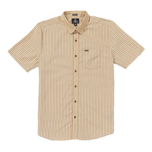 Volcom Barstone Woven Men's S/S Dress Shirt - Grain