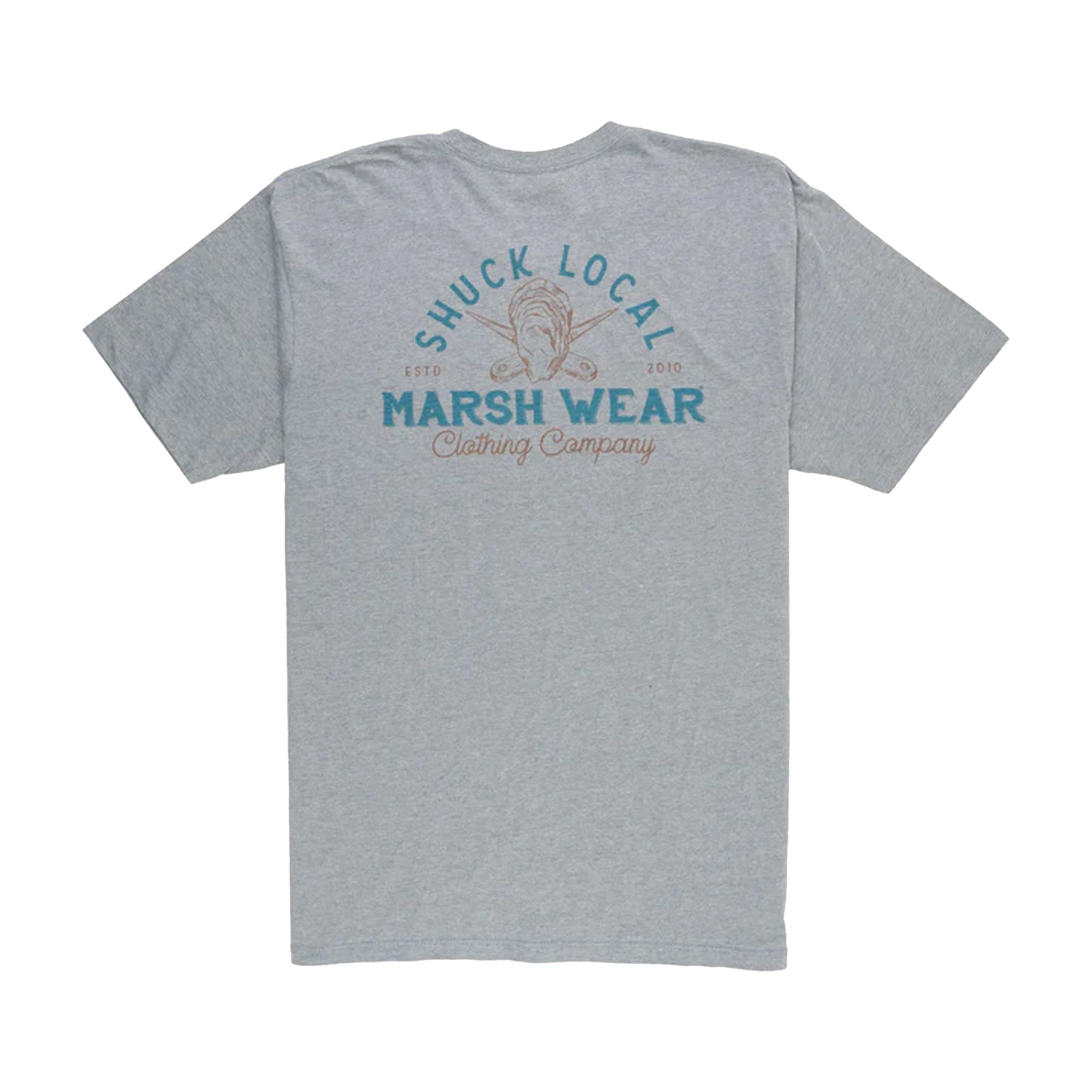 Marsh Wear Shucker Men's S/S T-Shirt - Grey Heather