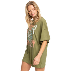 Roxy Sweet Janis II Oversized Women's S/S T-Shirt - Green