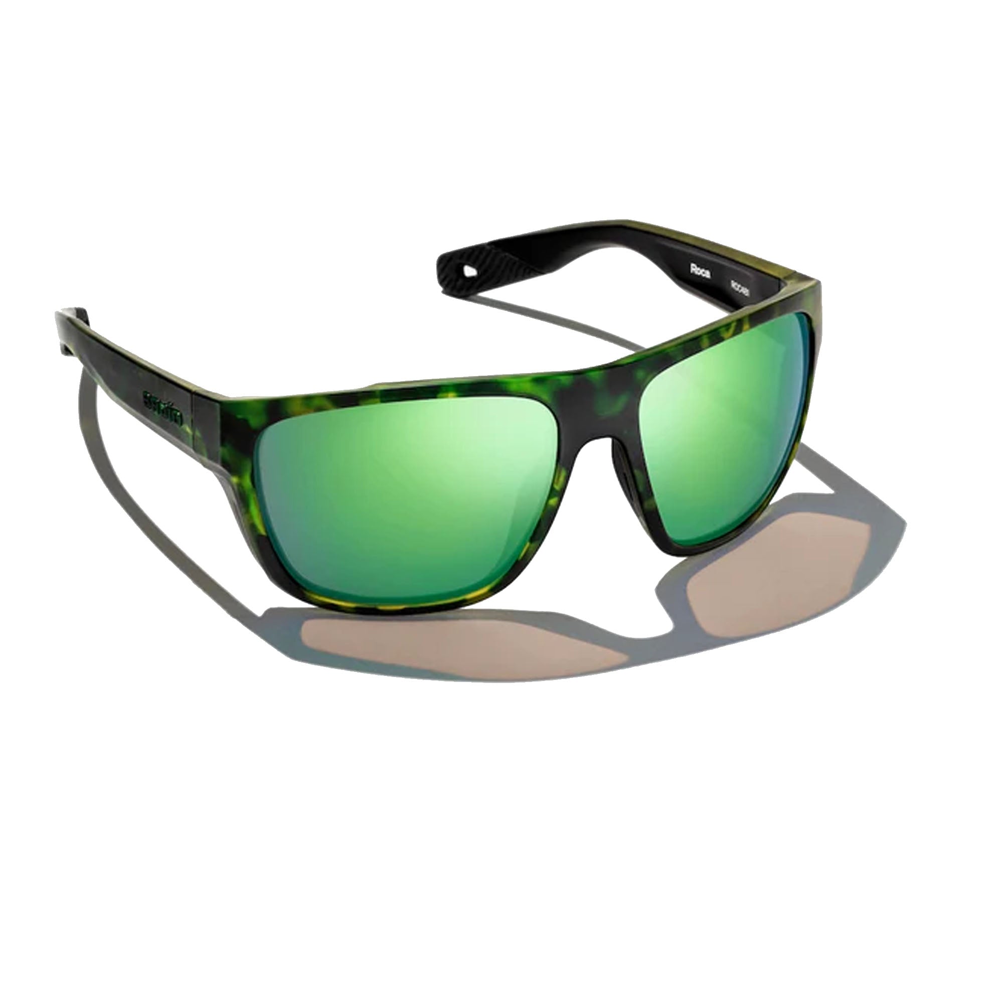 Bajio Las Rocas X-Large Men's Sunglasses - Green Tortoise Matte/Green Mirror Polarized