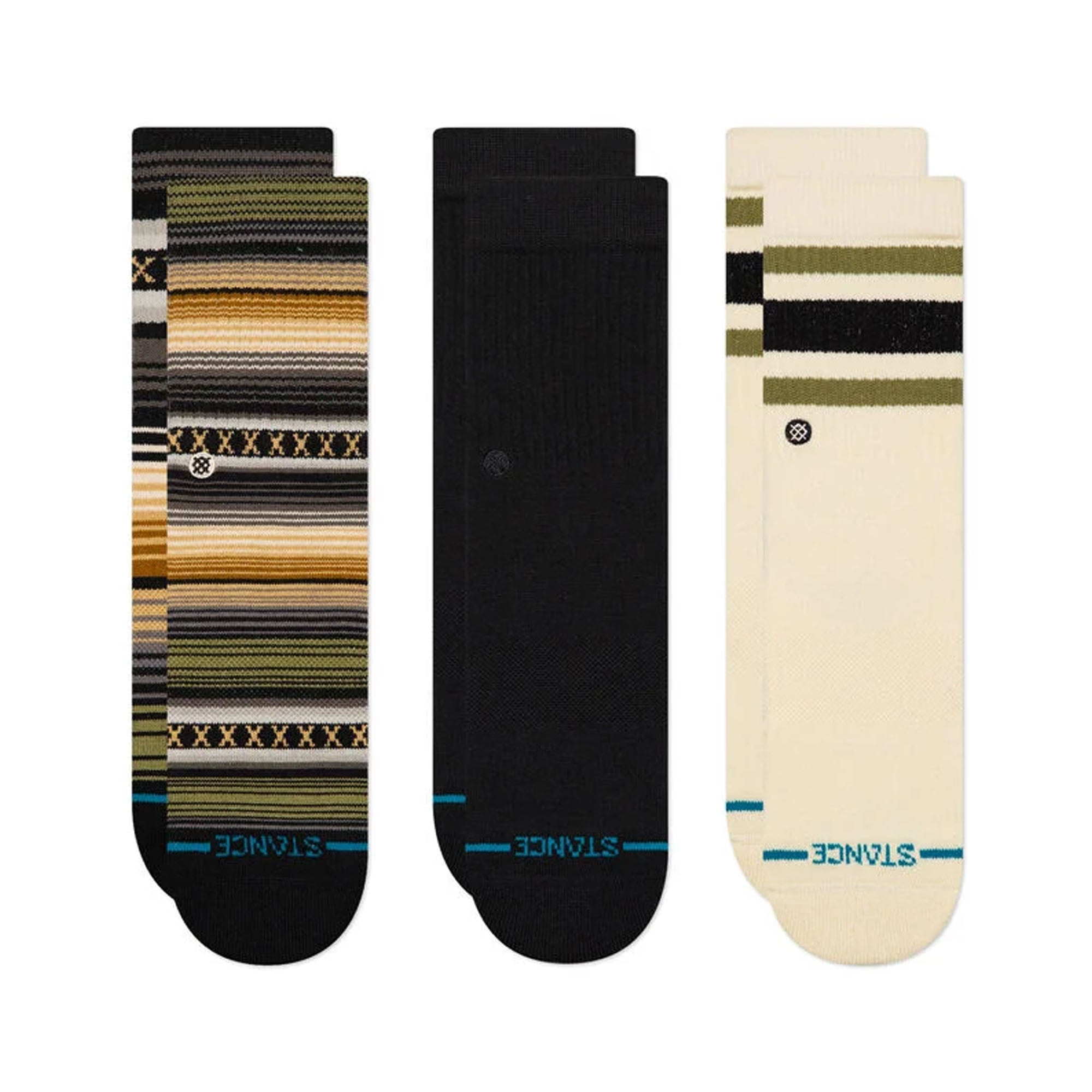 Stance Icon Mixed Youth Kid's Crew Socks - Green