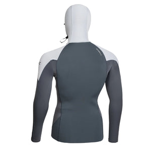 O'Neill Thinskins Neo-Skins Hooded Men's L/S Rashguard - Cool Grey