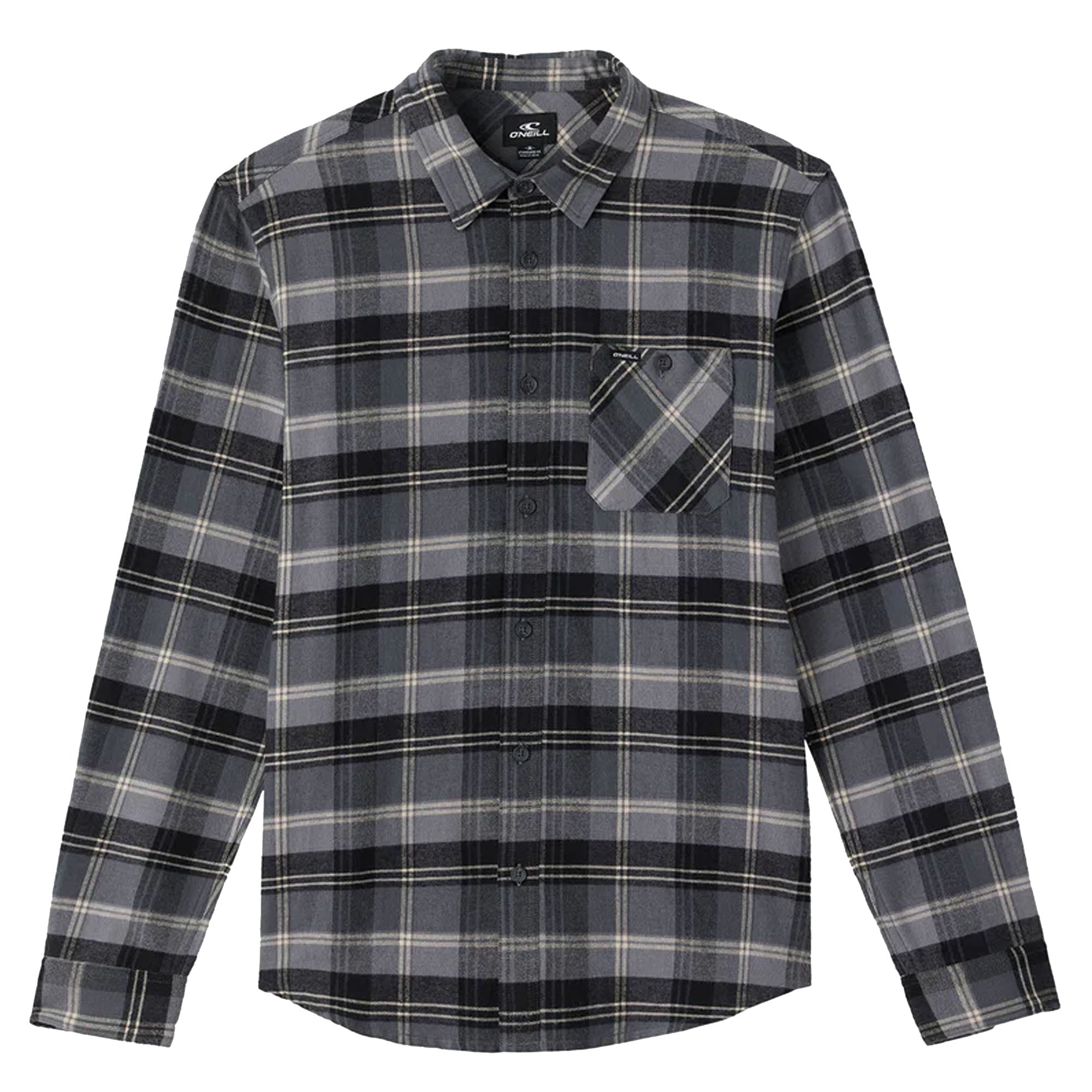 O'Neill Redmond Plaid Men's L/S Flannel - Grey