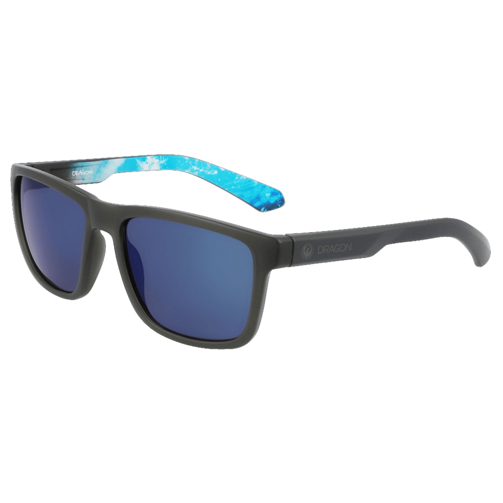 Dragon Reed LL Men's Sunglasses - Grey/LL Gun Blue Ion